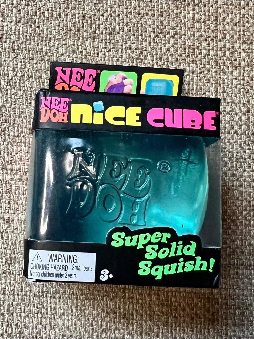 NWT Nee Doh Nice Cube - Blue Squishy Stress Toy